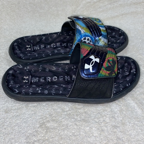 Under Armour mercenary unisex hook and loop slides size 3 - Picture 2 of 6